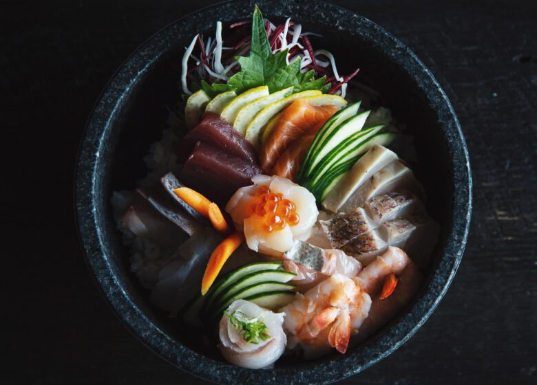 Sushi With Rice and Vegetables