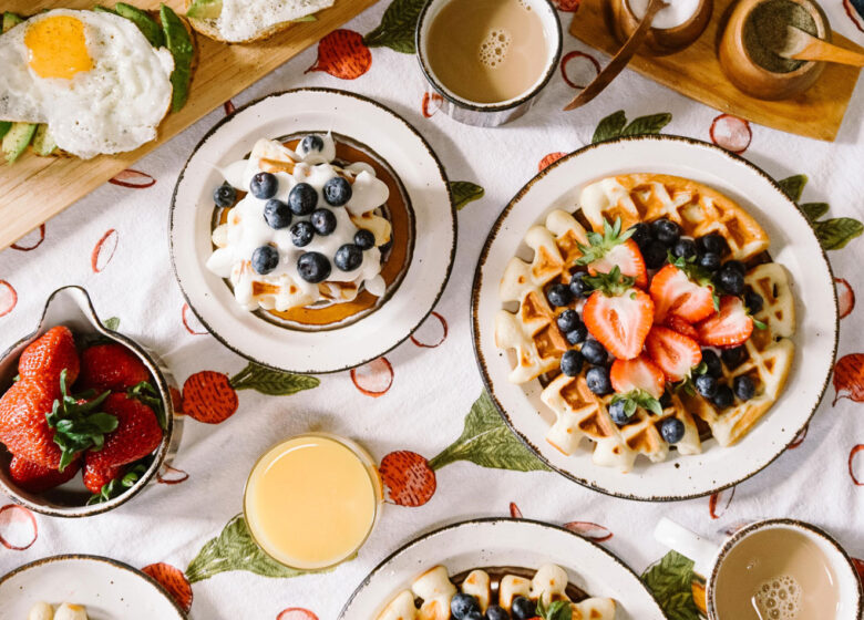 Delicious Field Berry Waffles